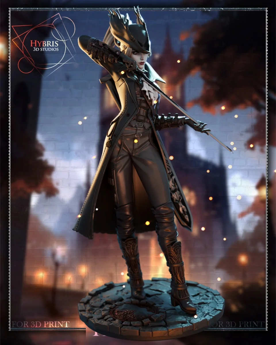 Female Hunter | Fan Art | 3D Printed Resin Model Garage Kit | *Un-Painted* | Hybris Studios 4