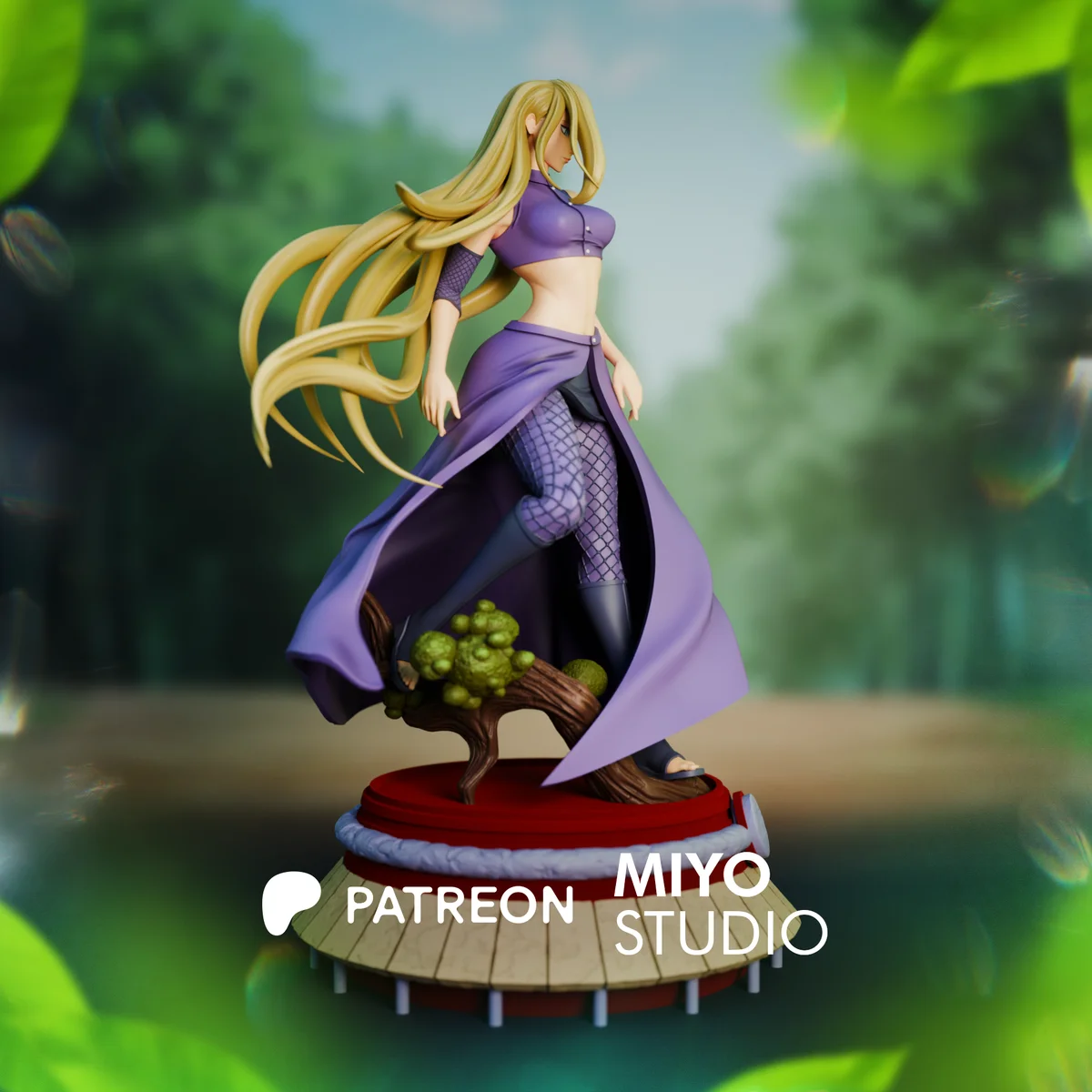 Ino Yamanaka | Fan Art | 3D Printed Resin Model Garage Kit | *Un-Painted* | MiyoStudio