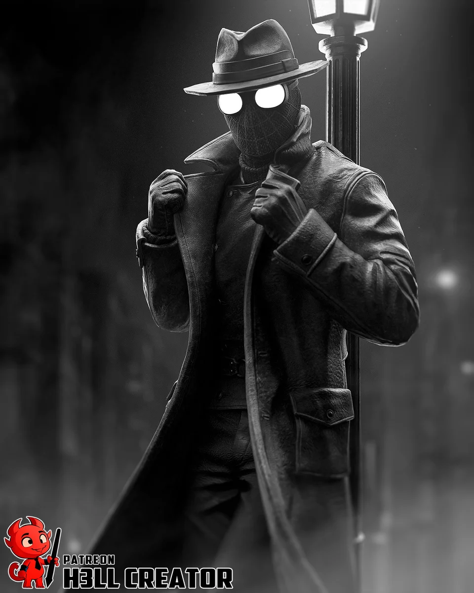 Spider Noir | Fan Art | 3D Printed Resin Model Garage Kit | *Un-Painted* | H3LL Creator