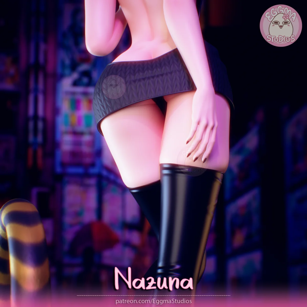 Nazuna | Fan Art | 3D Printed Resin Model Garage Kit | *Un-Painted* | EggmaStudios 6