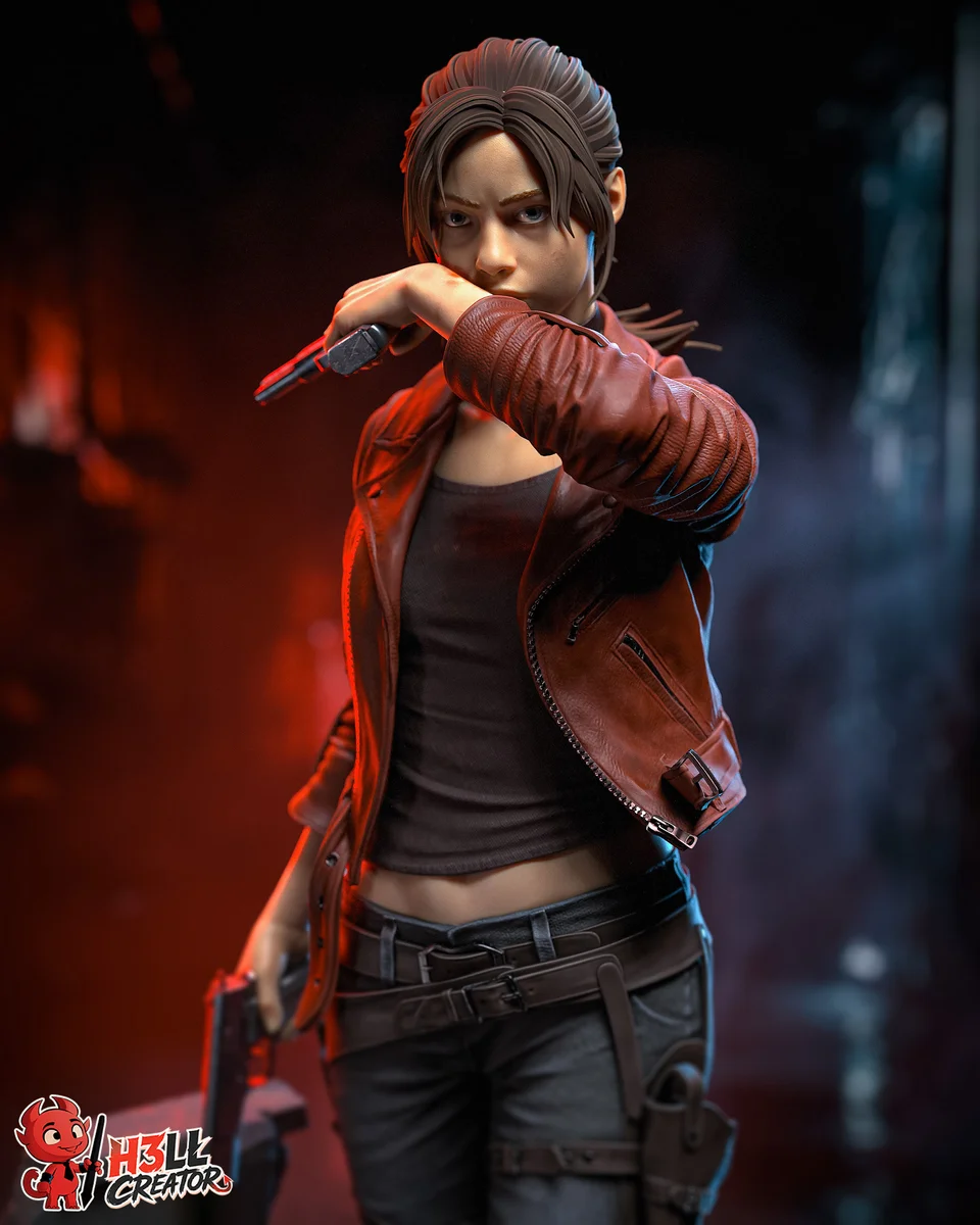 Claire Redfield | Fan Art | 3D Printed Resin Model Garage Kit | *Un-Painted* | H3LL Creator