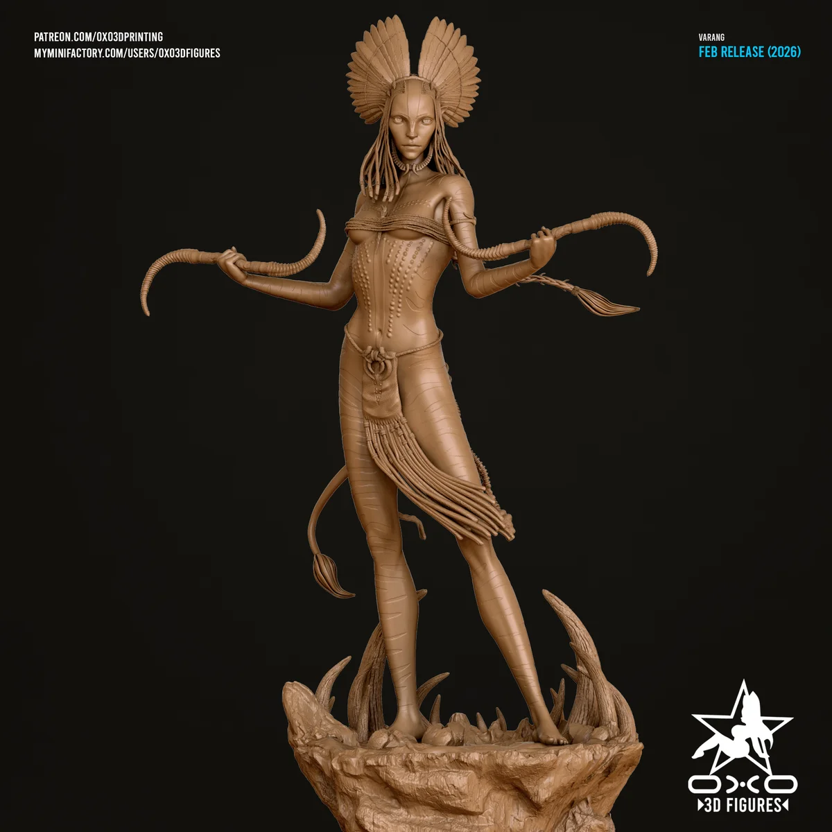 Varang | Fan Art | 3D Printed Resin Model Garage Kit | *Un-Painted* | OXO3D 5