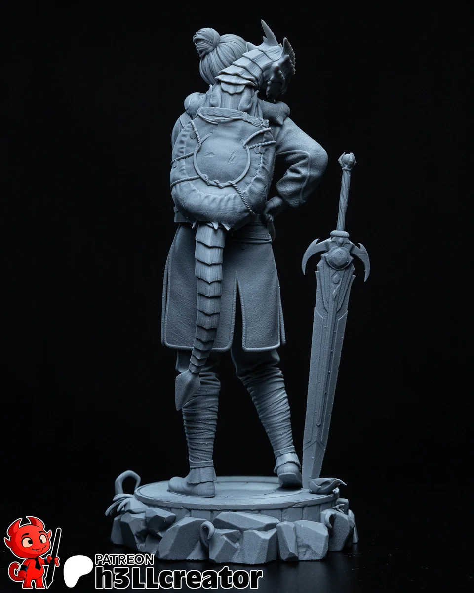 Zoe | Fan Art | 3D Printed Resin Model Garage Kit | *Un-Painted* | H3LL Creator 11