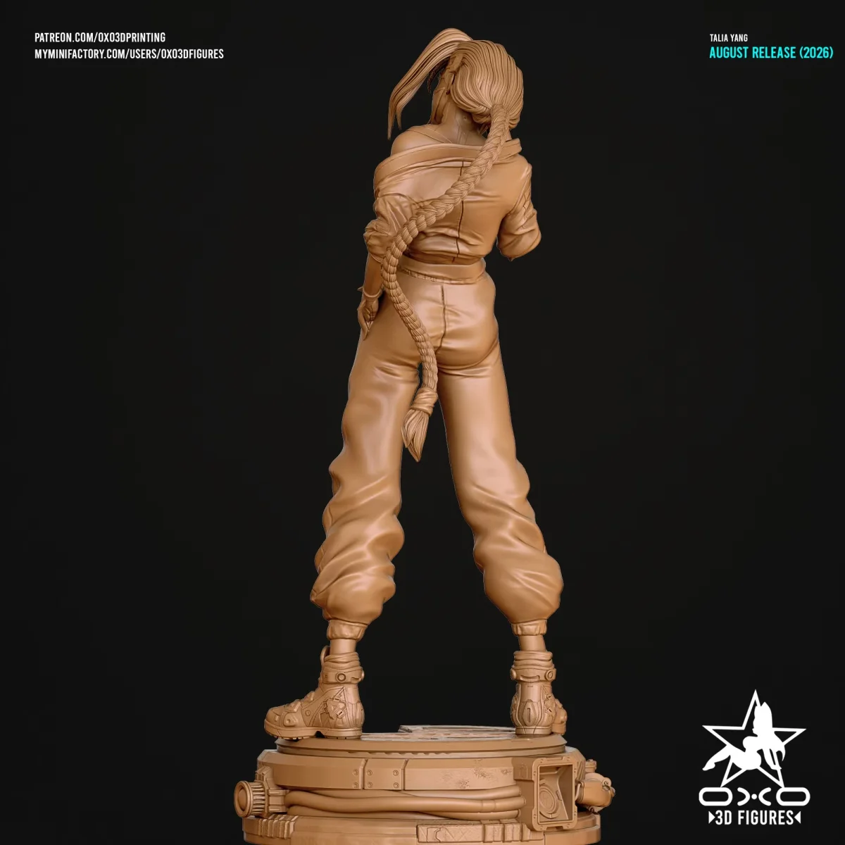 Talia Yang | Fan Art | 3D Printed Resin Model Garage Kit | *Un-Painted* | OXO3D 6