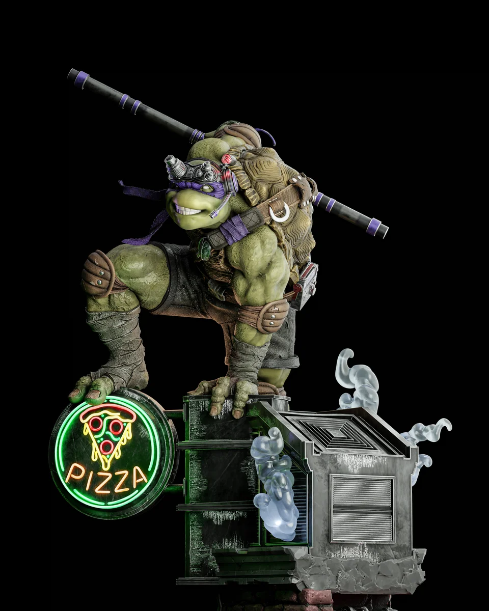 Donatello | Fan Art | 3D Printed Resin Model Garage Kit | *Un-Painted* | ZEZ Studio 10