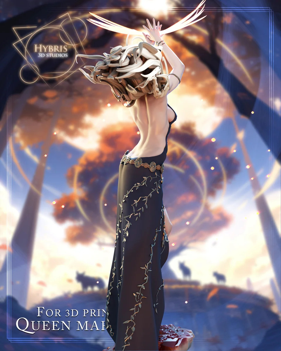 Queen Marika | Fan Art | 3D Printed Resin Model Garage Kit | *Un-Painted* | Hybris Studios 4
