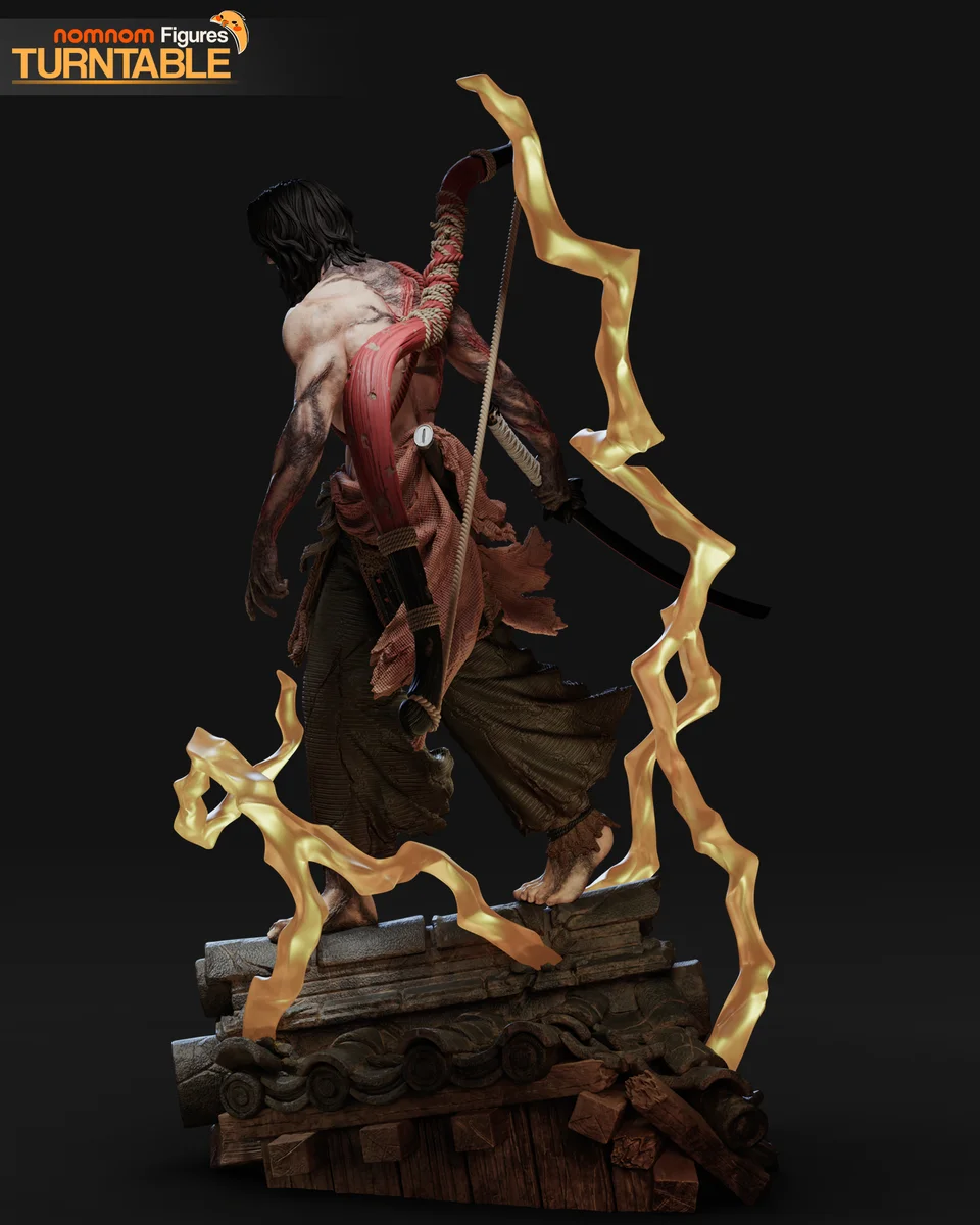 Genichiro Ashina | Fan Art | 3D Printed Resin Model Garage Kit | *Un-Painted* | Nomnom 7