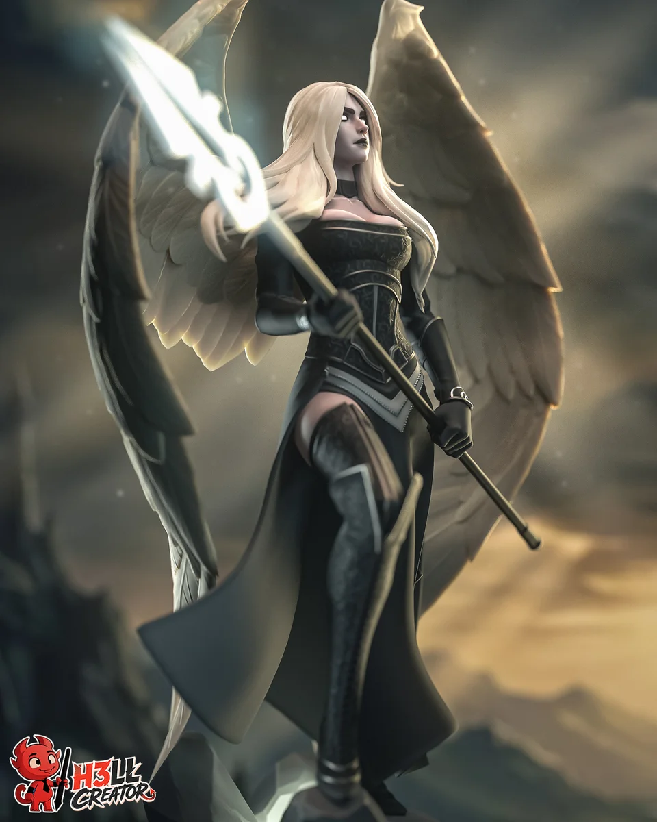 Avacyn | Fan Art | 3D Printed Resin Model Garage Kit | *Un-Painted* | H3LL Creator 7