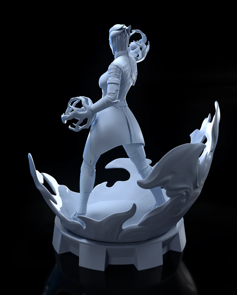 Liara T'Soni | Fan Art | 3D Printed Resin Model Garage Kit | *Un-Painted* | H3LL Creator 3