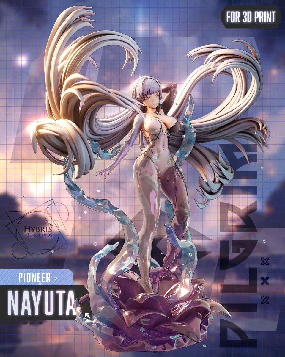 Nayuta | Fan Art | 3D Printed Resin Model Garage Kit | *Un-Painted* | Hybris Studios 4