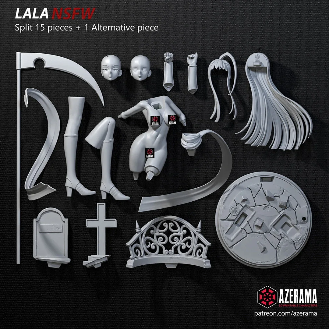 Lala | Fan Art | 3D Printed Resin Model Garage Kit | *Un-Painted* | Azerama 6