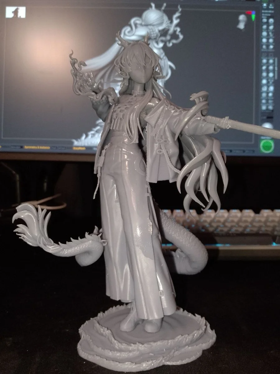 Shu | Fan Art | 3D Printed Resin Model Garage Kit | *Un-Painted* | Inari Figure 10