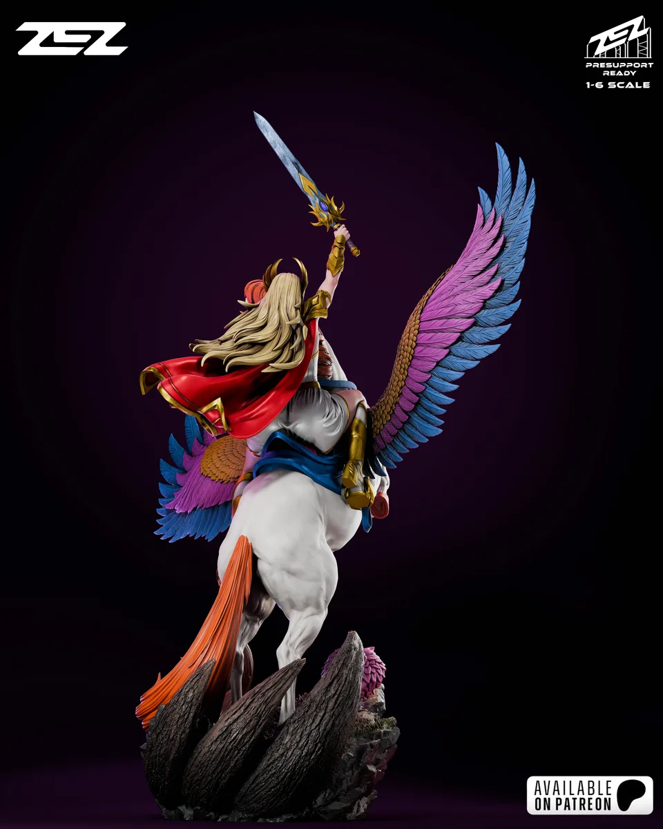 She-Ra | Fan Art | 3D Printed Resin Model Garage Kit | *Un-Painted* | ZEZ Studio 3