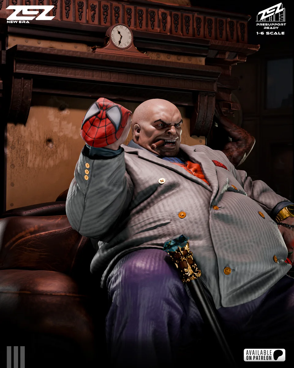 Kingpin Throne | Fan Art | 3D Printed Resin Model Garage Kit | *Un-Painted* | ZEZ Studio 8