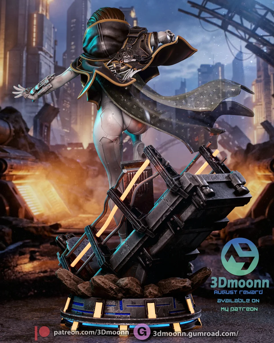 Evie - Blood Rain | Fan Art | 3D Printed Resin Model Garage Kit | *Un-Painted* | 3DMoonn 7