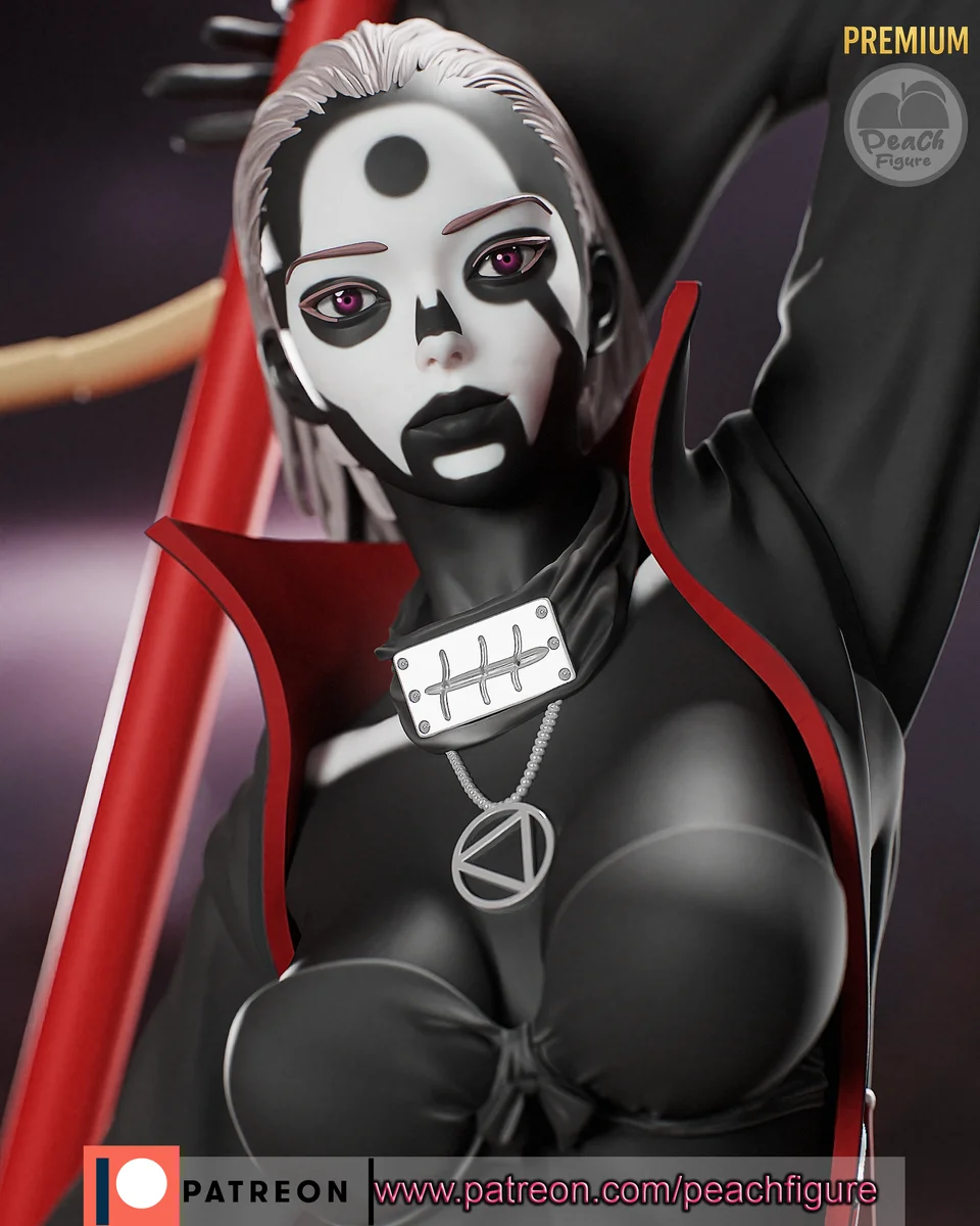 Hidan | Fan Art | 3D Printed Resin Model Garage Kit | *Un-Painted* | Peach Figure 4