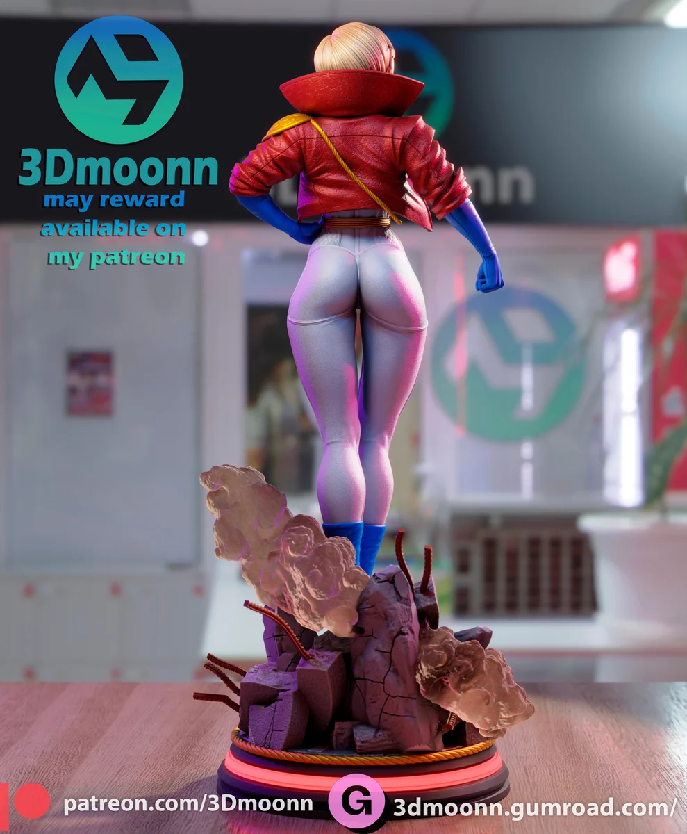 Power Girl | Fan Art | 3D Printed Resin Model Garage Kit | *Un-Painted* | 3DMoon 4