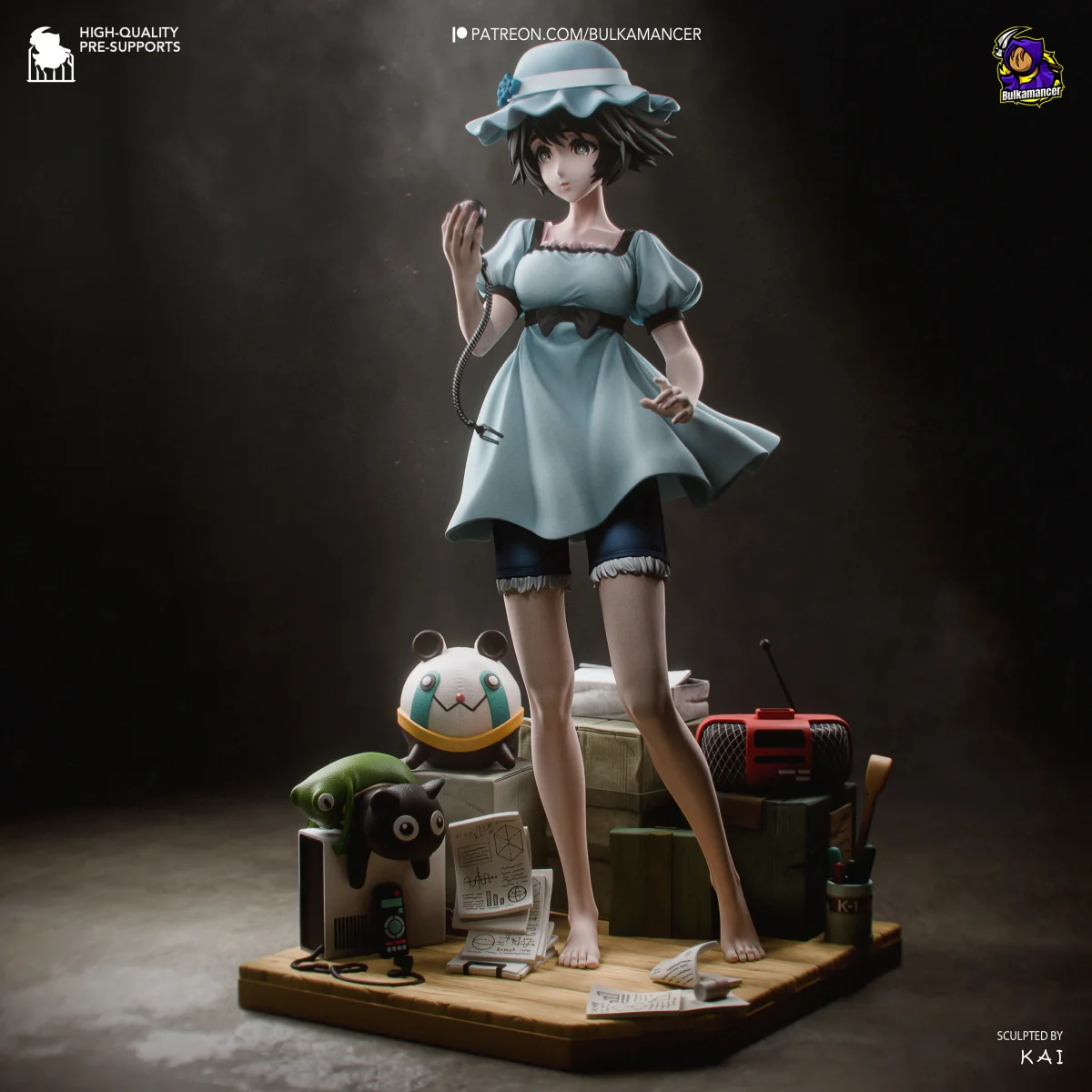 Mayuri Shiina | Fan Art | 3D Printed Resin Model Garage Kit | *Un-Painted* | Bulkamancer 3