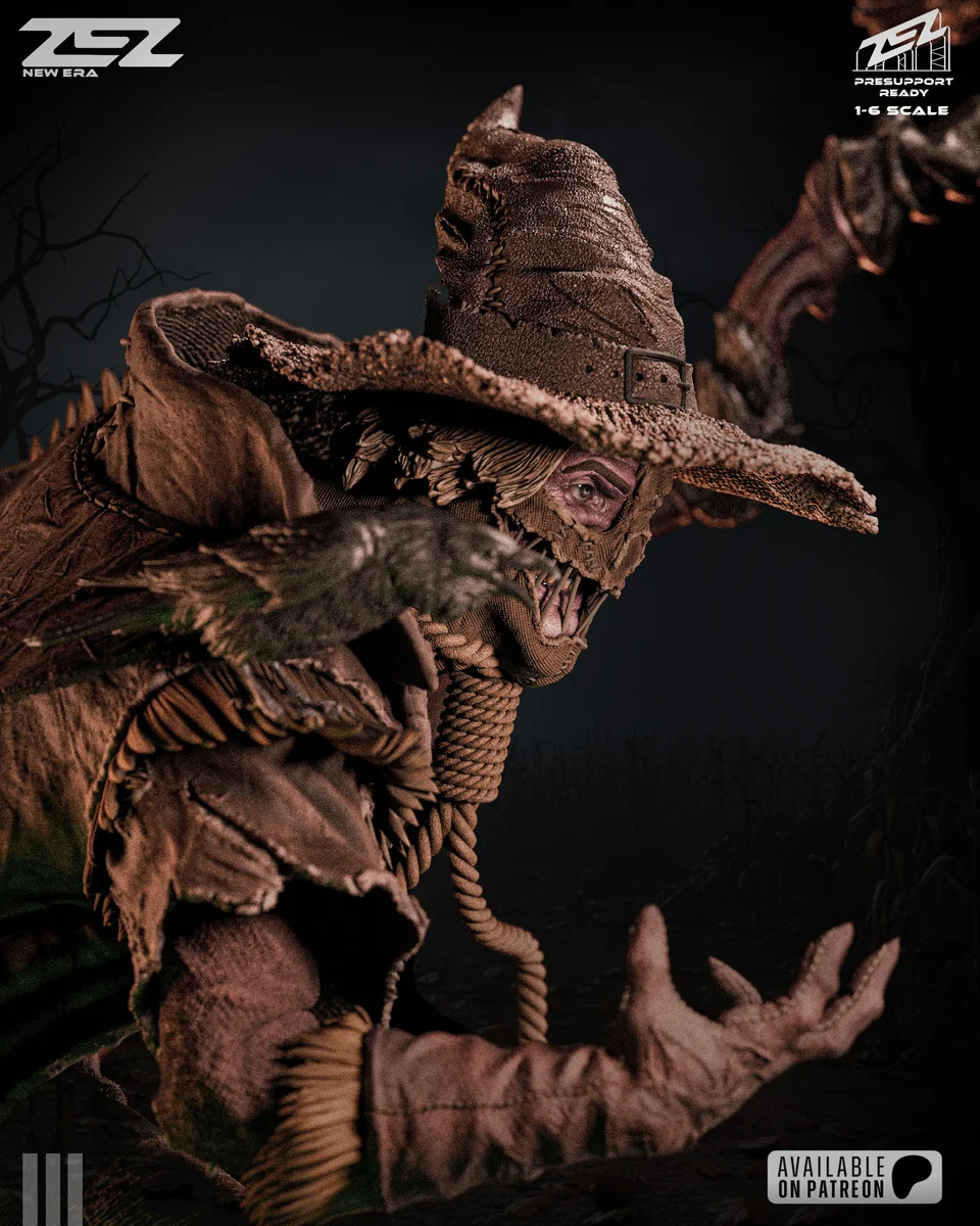 Scarecrow | Fan Art | 3D Printed Resin Model Garage Kit | *Un-Painted* | ZEZ Studio 10