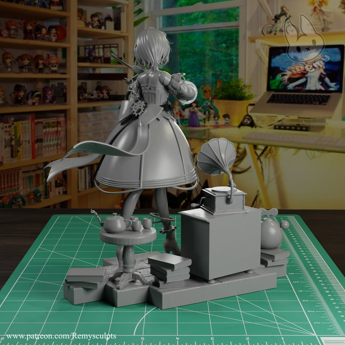 Cecilia Immergreen | Fan Art | 3D Printed Resin Model Garage Kit | *Un-Painted* | Remy Sculpts 9