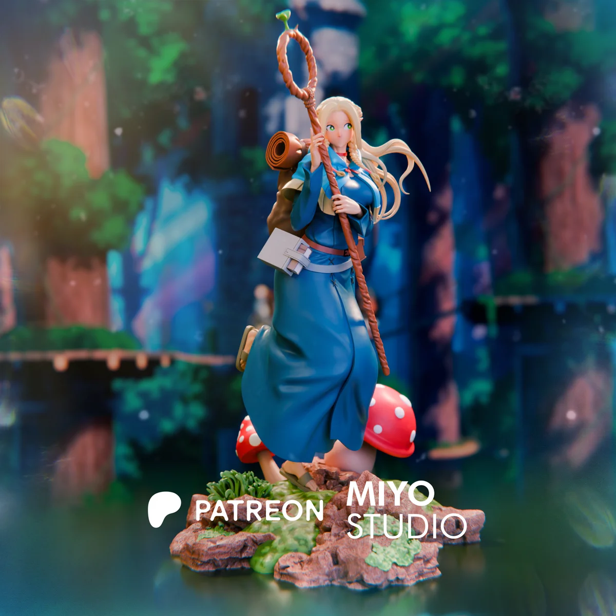 Marcille Donato | Fan Art | 3D Printed Resin Model Garage Kit | *Un-Painted* | MiyoStudio
