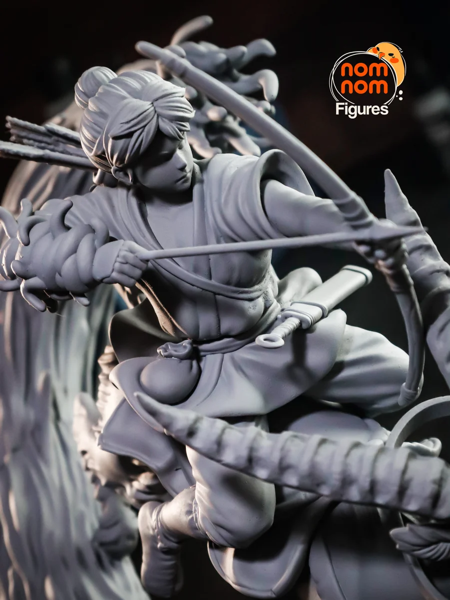 Ashitaka | Fan Art | 3D Printed Resin Model Garage Kit | *Un-Painted* | Nomnom 14