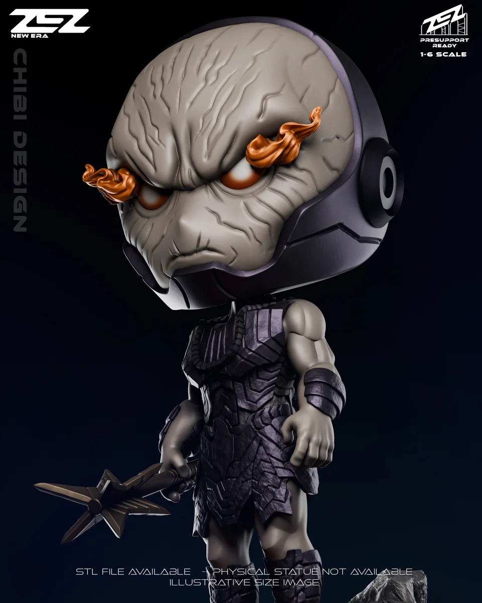 Chibi Darkseid | Fan Art | 3D Printed Resin Model Garage Kit | *Un-Painted* | ZEZ Studio