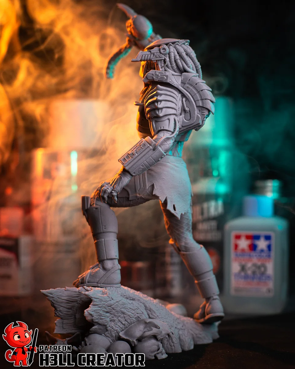 Predator | Fan Art | 3D Printed Resin Model Garage Kit | *Un-Painted* | H3LL Creator 15