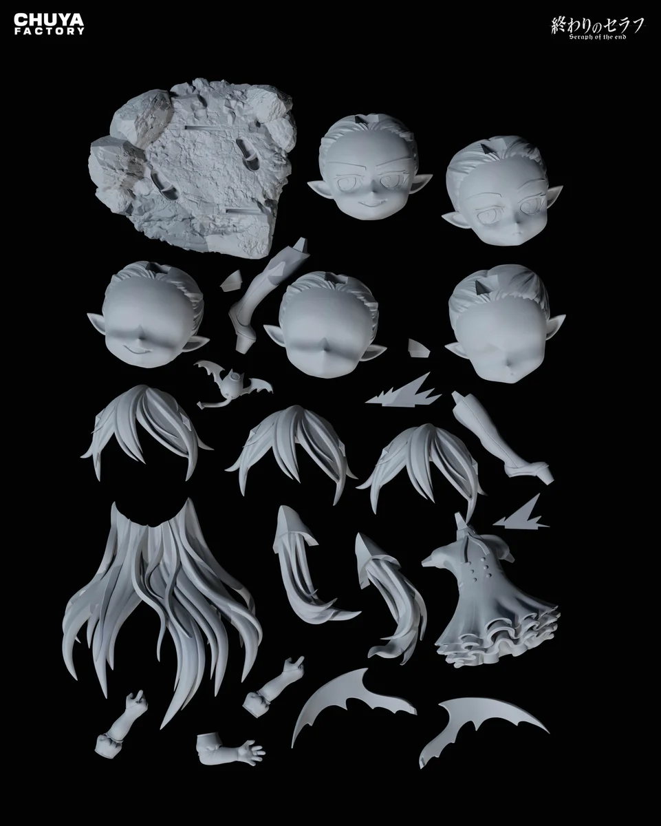 Chibi Krul Tepes | Fan Art | 3D Printed Resin Model Garage Kit | *Un-Painted* | Chuya Factory 15
