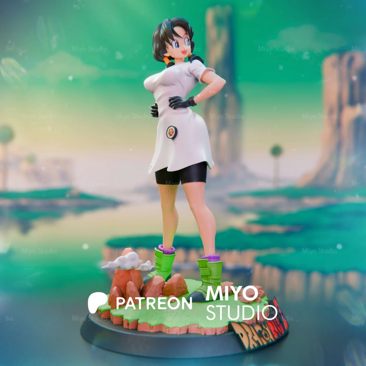 Videl | Fan Art | 3D Printed Resin Model Garage Kit | *Un-Painted* | MiyoStudio 3