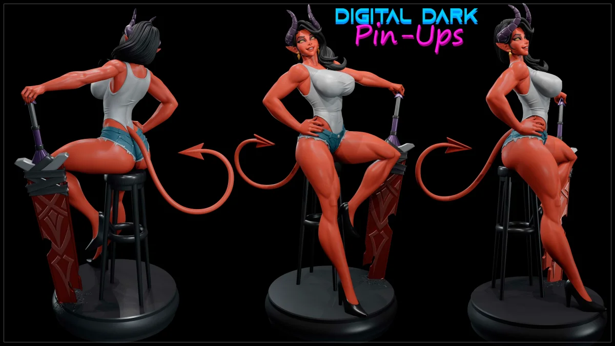 Malevola | Fan Art | 3D Printed Resin Model Garage Kit | *Un-Painted* | Digital Dark 3