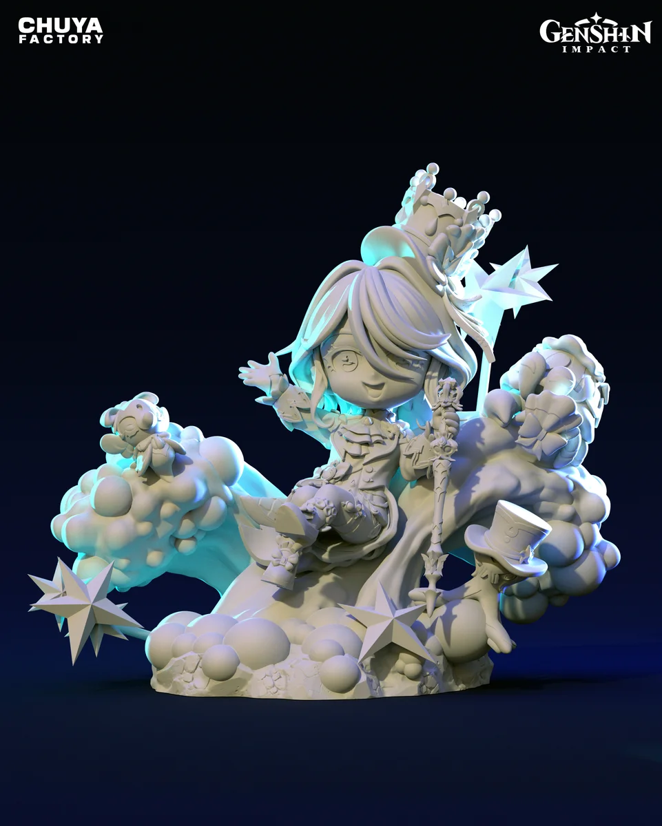 Chibi Furina | Fan Art | 3D Printed Resin Model Garage Kit | *Un-Painted* | Chuya Factory 15