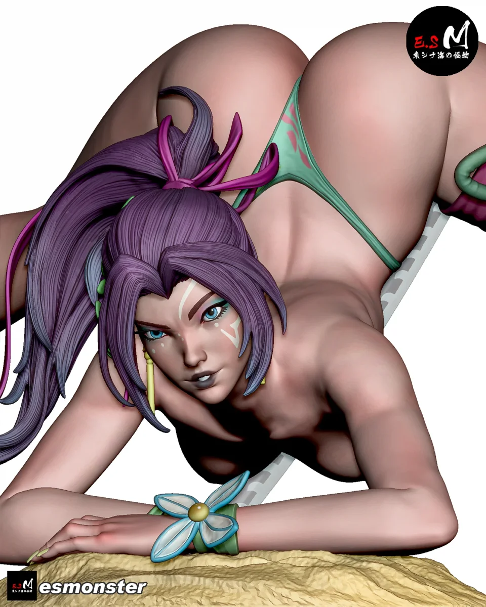 Psylocke (Summer) Pose 3 | Fan Art | 3D Printed Resin Model Garage Kit | *Un-Painted* | ES Monster 3