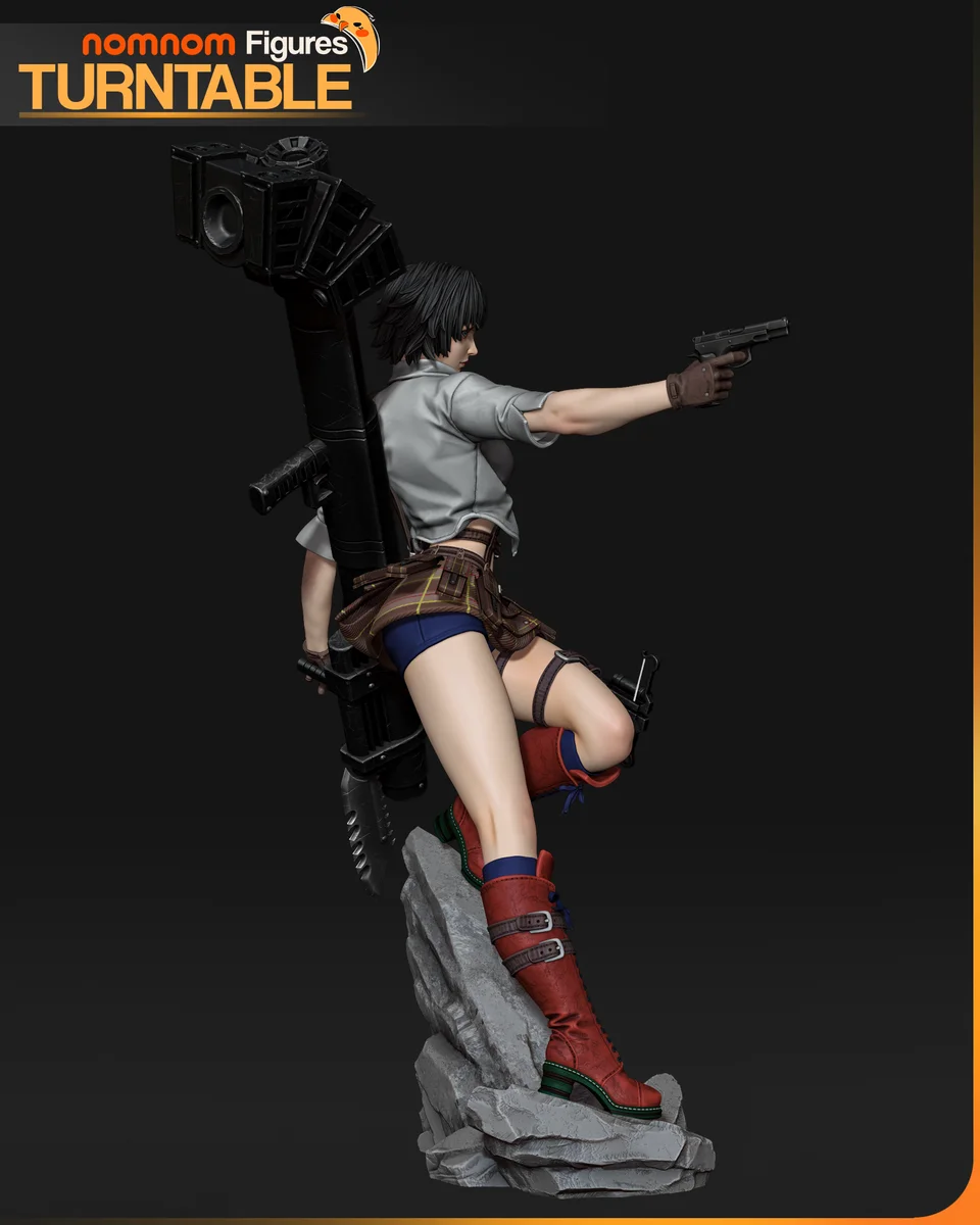 Lady - Devil May Cry | Fan Art | 3D Printed Resin Model Garage Kit | *Un-Painted* | Nomnom 7