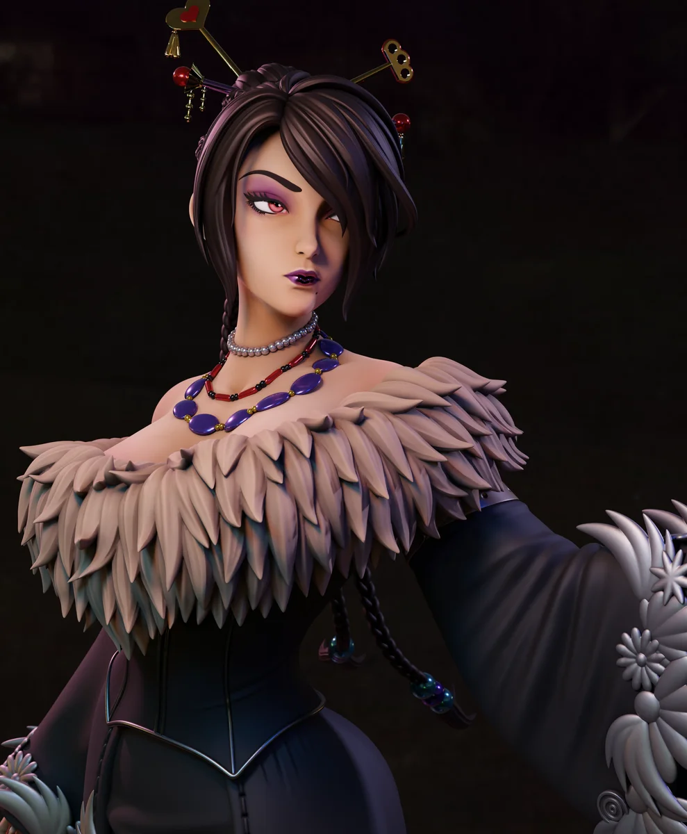 lulu | Fan Art | 3D Printed Resin Model Garage Kit | *Un-Painted* | Momoji 5