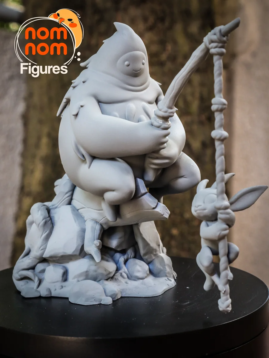 Chibi Ori and Naru | Fan Art | 3D Printed Resin Model Garage Kit | *Un-Painted* | Nomnom 11