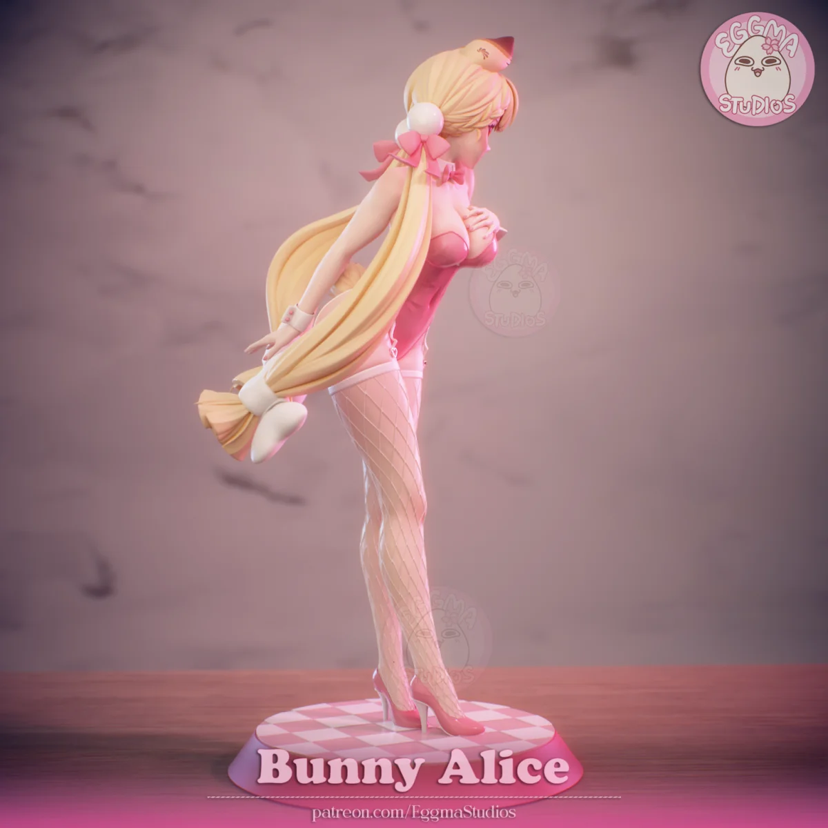 Alice - Bunny | Fan Art | 3D Printed Resin Model Garage Kit | *Un-Painted* | EggmaStudios 3