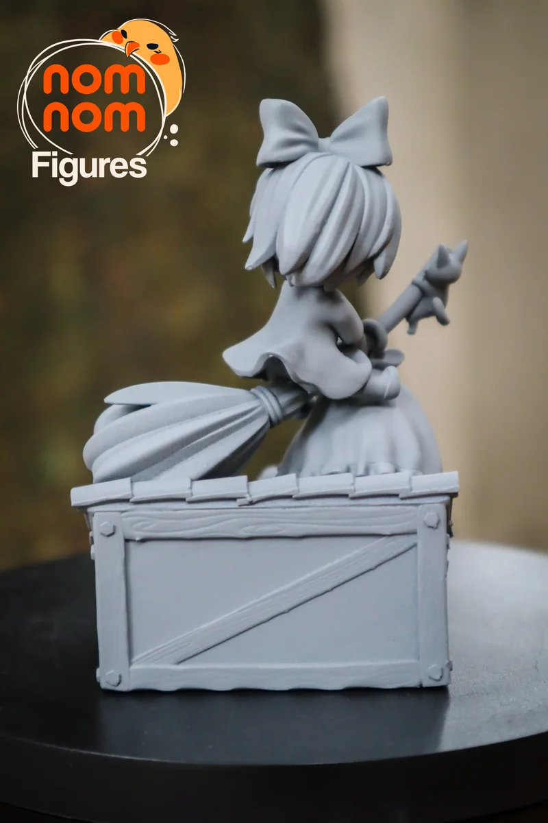 Chibi Kiki | Fan Art | 3D Printed Resin Model Garage Kit | *Un-Painted* | Nomnom 6