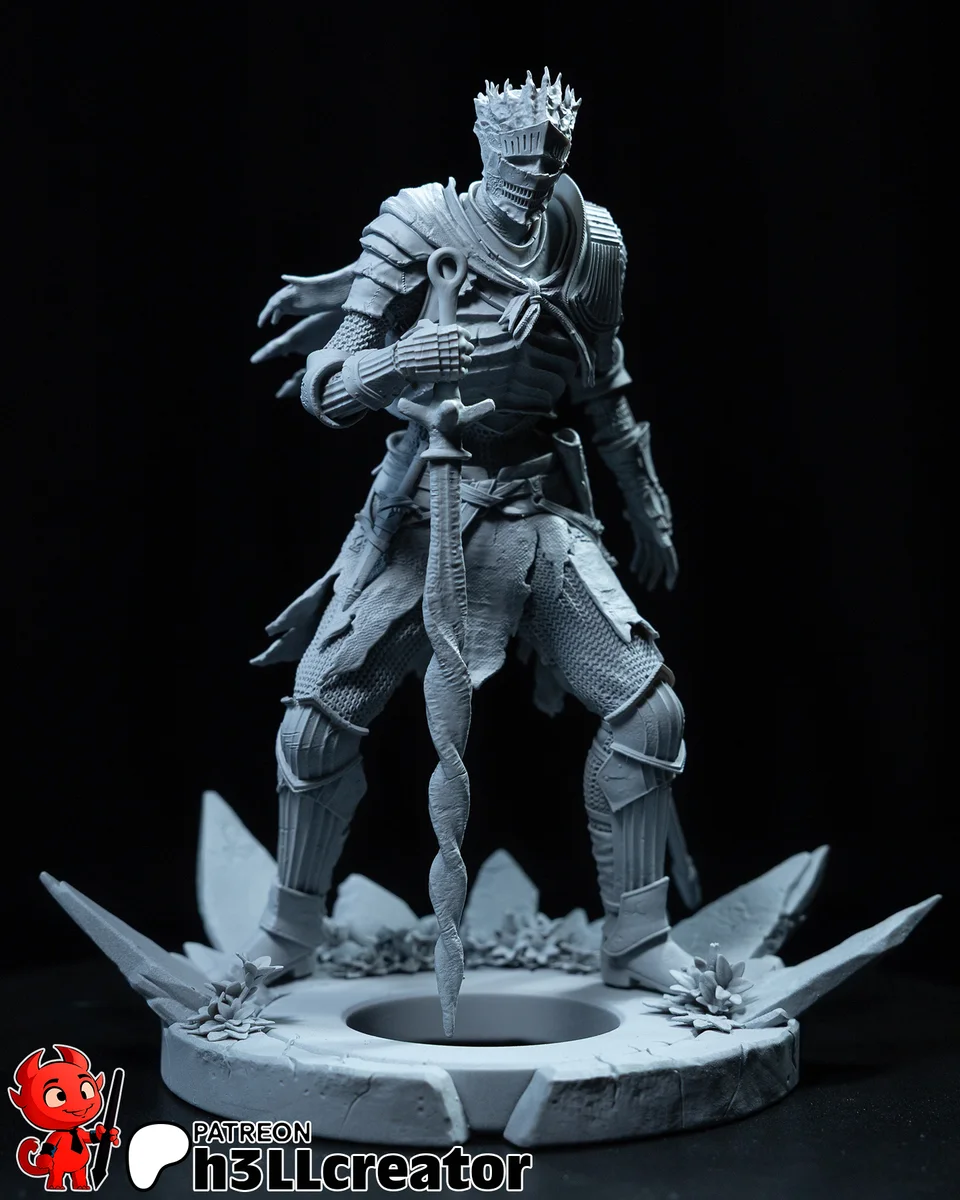 Soul of Cinders | Fan Art | 3D Printed Resin Model Garage Kit | *Un-Painted* | H3LL Creator 8