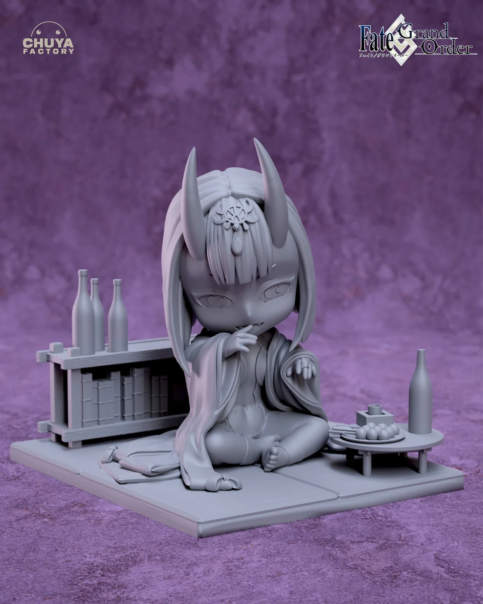 Chibi Shuten-Douji | Fan Art | 3D Printed Resin Model Garage Kit | *Un-Painted* | Chuya Factory 6