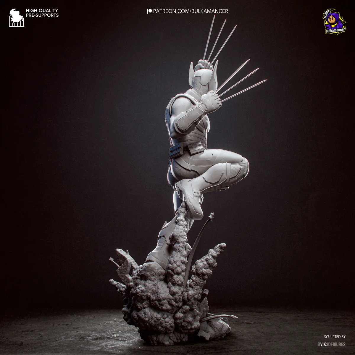 Wolverine | Fan Art | 3D Printed Resin Model Garage Kit | *Un-Painted* | Bulkamancer 16