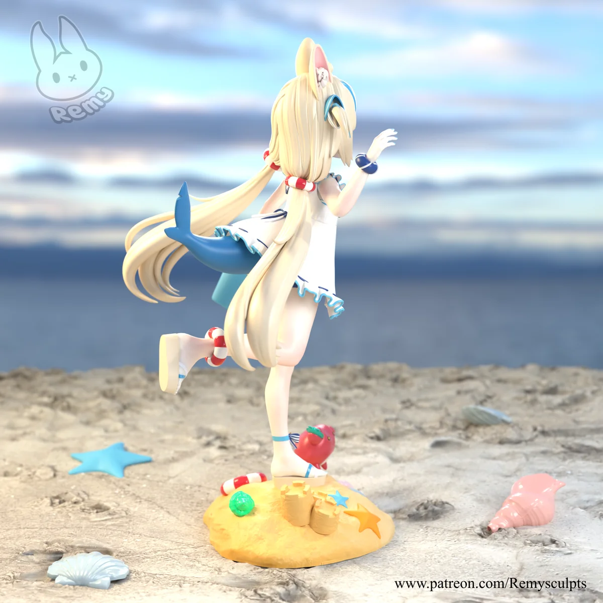 Sameko Saba | Fan Art | 3D Printed Resin Model Garage Kit | *Un-Painted* | Remy Sculpts 3