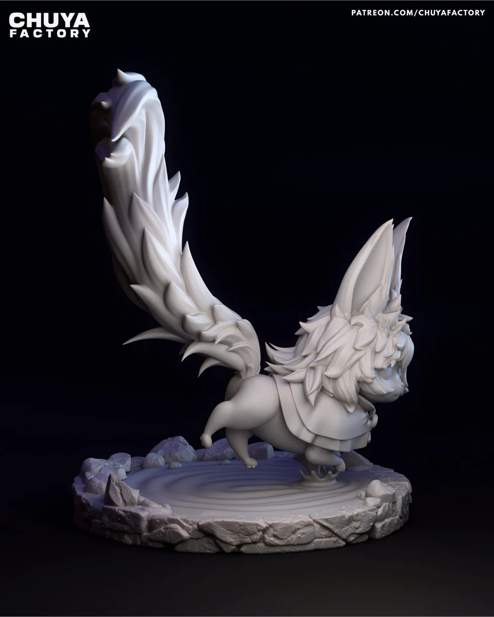 Chibi Fou | Fan Art | 3D Printed Resin Model Garage Kit | *Un-Painted* | Chuya Factory 7