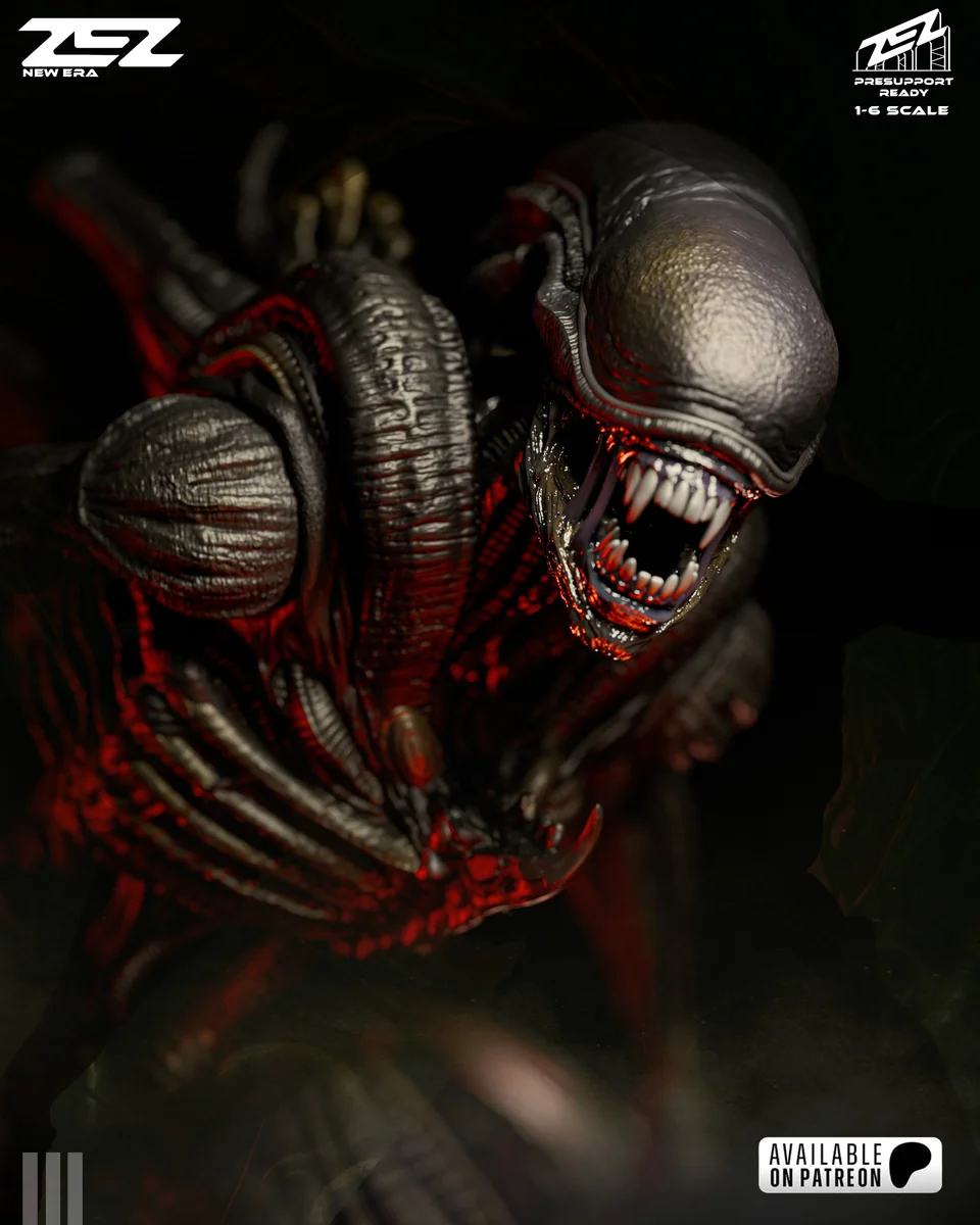 Xenomorph | Fan Art | 3D Printed Resin Model Garage Kit | *Un-Painted* | ZEZ Studio 9