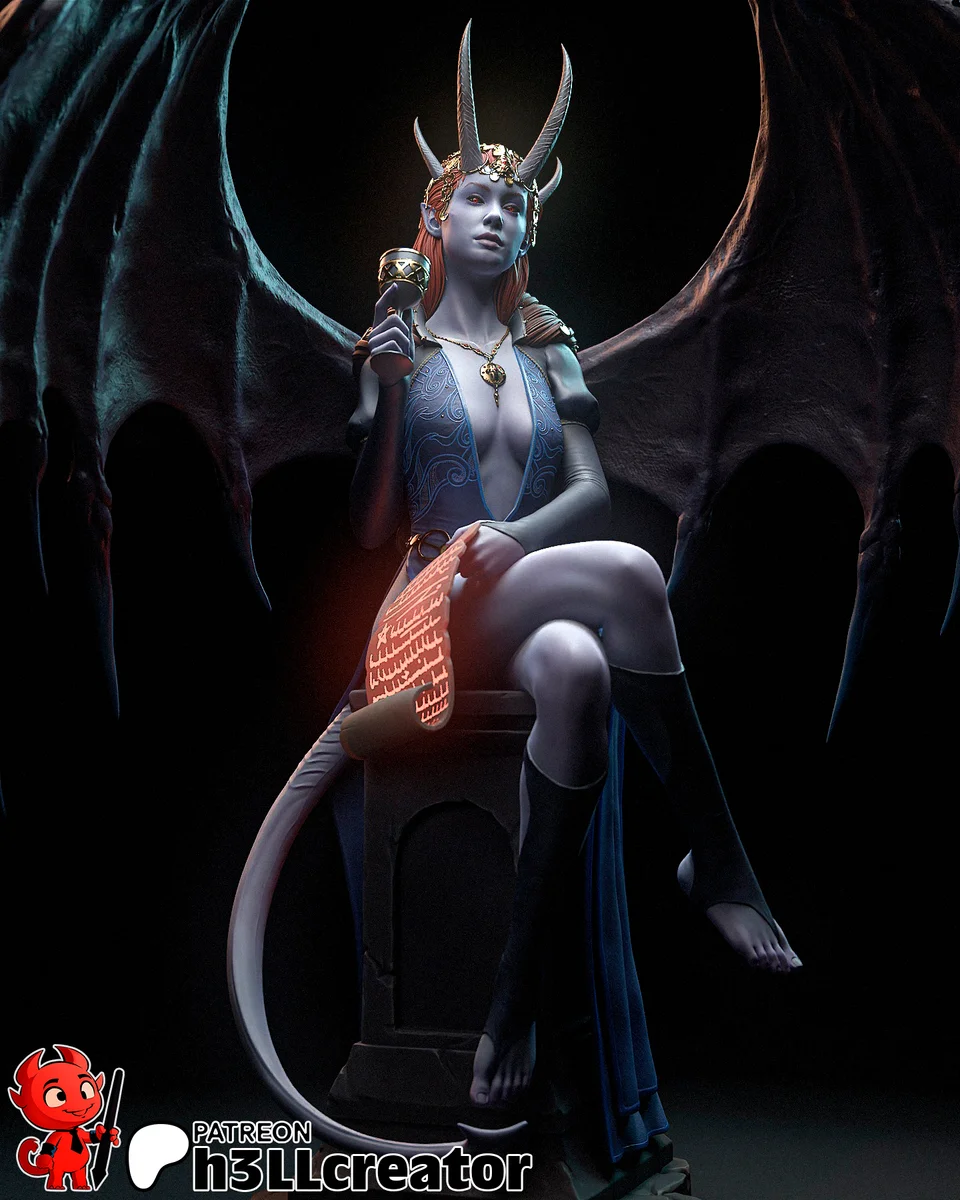 Mizora | Fan Art | 3D Printed Resin Model Garage Kit | *Un-Painted* | H3LL Creator