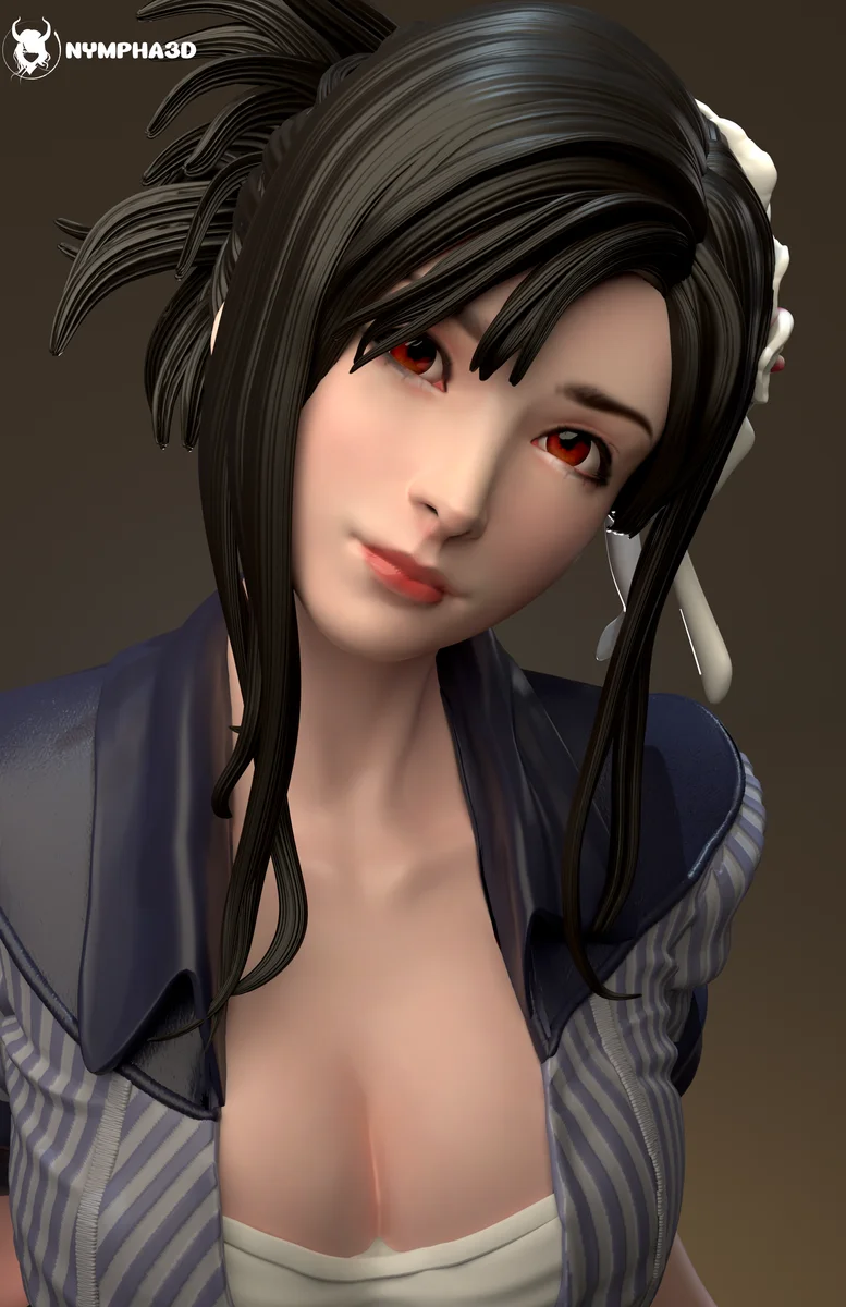 Tifa Lockhart | Fan Art | 3D Printed Resin Model Garage Kit | *Un-Painted* | Nympha3D 5