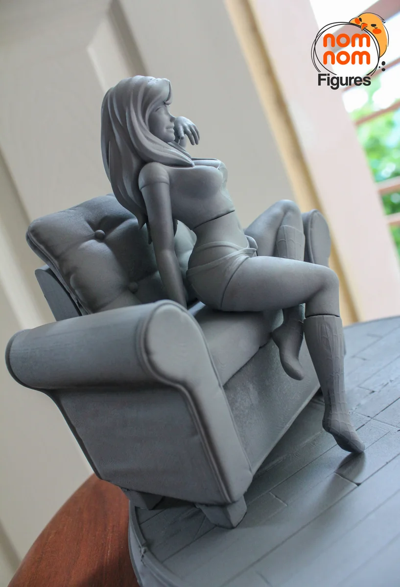 Mary Jane and Gwen Stacy | Fan Art | 3D Printed Resin Model Garage Kit | *Un-Painted* | Nomnom 12