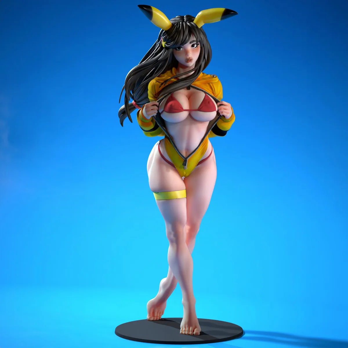 Pikamour - Waifumon | Fan Art | 3D Printed Resin Model Garage Kit | *Un-Painted* | SiryllArt 3