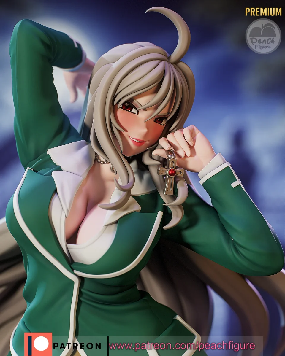 Moka Akashiya | Fan Art | 3D Printed Resin Model Garage Kit | *Un-Painted* | Peach Figure 4