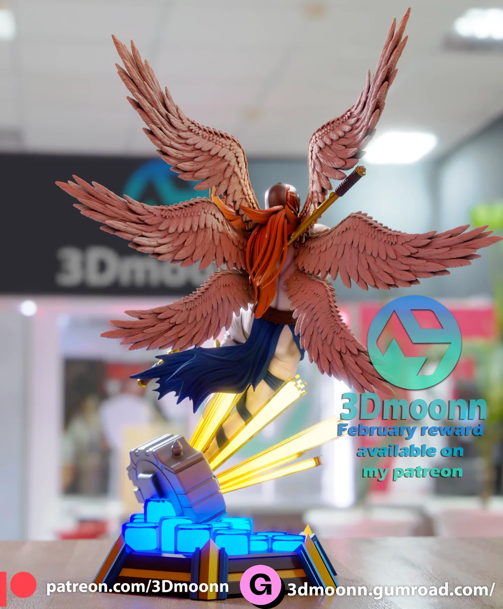 Angemon | Fan Art | 3D Printed Resin Model Garage Kit | *Un-Painted* | 3DMoonn 7